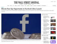 比特币新时代！彭博社等20家顶级媒体点评Facebook加密货币Libra